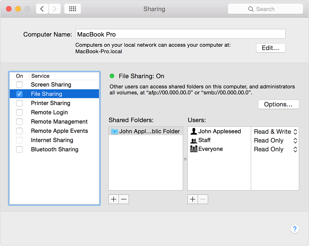 Open network folder on mac windows 10